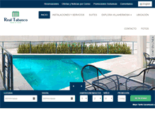 Tablet Screenshot of hotelrealtabasco.com